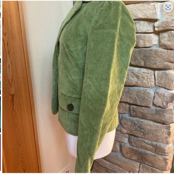 Talbots Green Corduroy Stretch Blazer - Picture 7 of 7